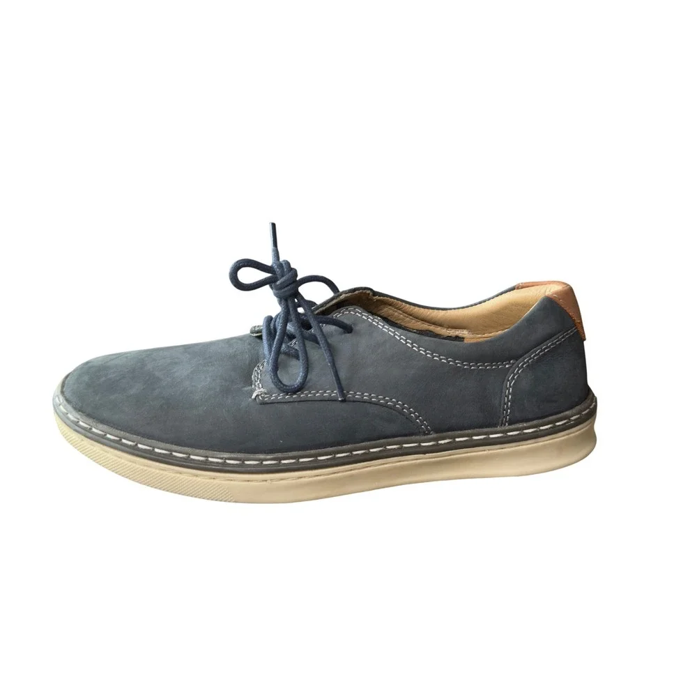 Johnston‎ & Murphy Boys Navy Leather Oxford Dress Shoes Size 1 M